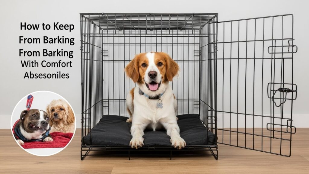 How to Keep a Dog From Barking in a Crate With Comfort-Boosting Accessories